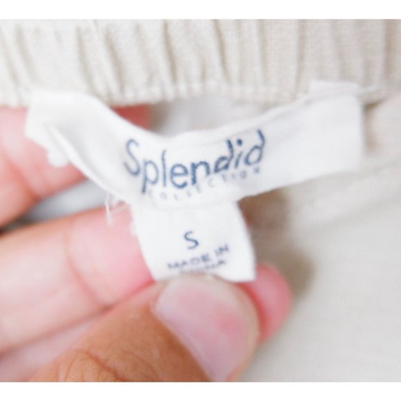 Splendid Geneva Light Camo Lyocell & Linen Papersack Waist Belted Dress, small - Picture 11 of 13